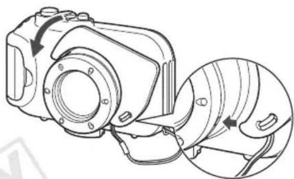 CANON PowerShot ELPH 100 HS - Fixez la dragonne. - 2