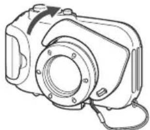 CANON PowerShot ELPH 100 HS - 取下闪光扩散板 - 1