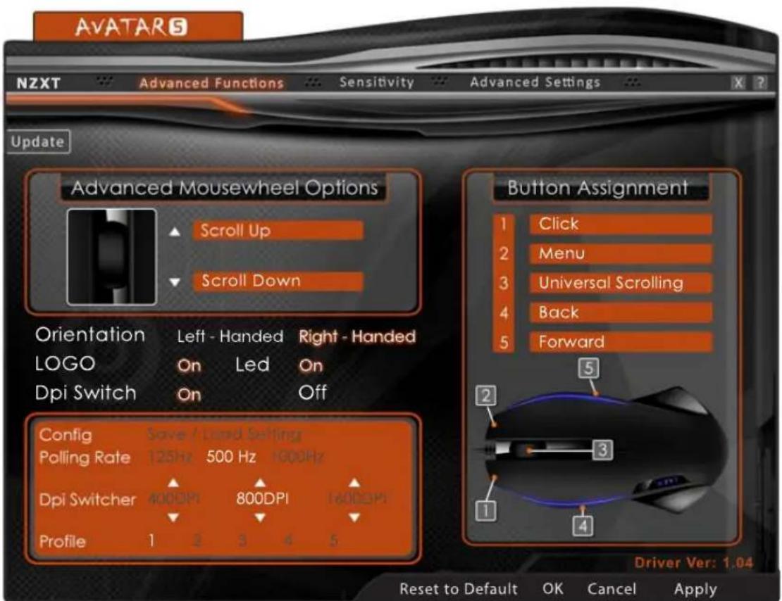 NZXT Avatar S - Avatar S Driver Interface - 1
