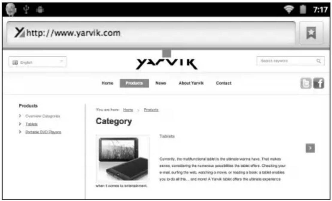 Yarvik TAB211 - Réseau : - 1