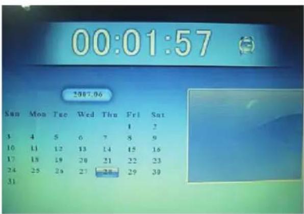 BRAUN DigiFrame 1560 - Como configurar o calendario e a hora/alarme - 1