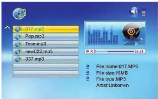 BRAUN DigiFrame 1560 - Visar musik - 1