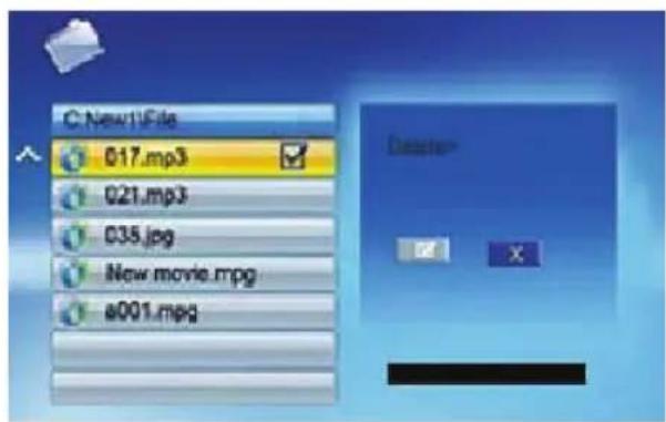 BRAUN DigiFrame 1560 - Cancellare i file - 2