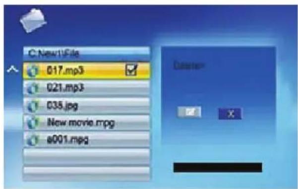 BRAUN DigiFrame 1560 - Effacer des fichiers - 2
