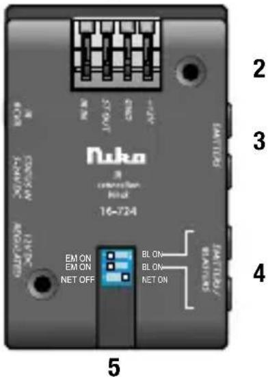 Niko 16724 - Anschlüsse und Montage - 1