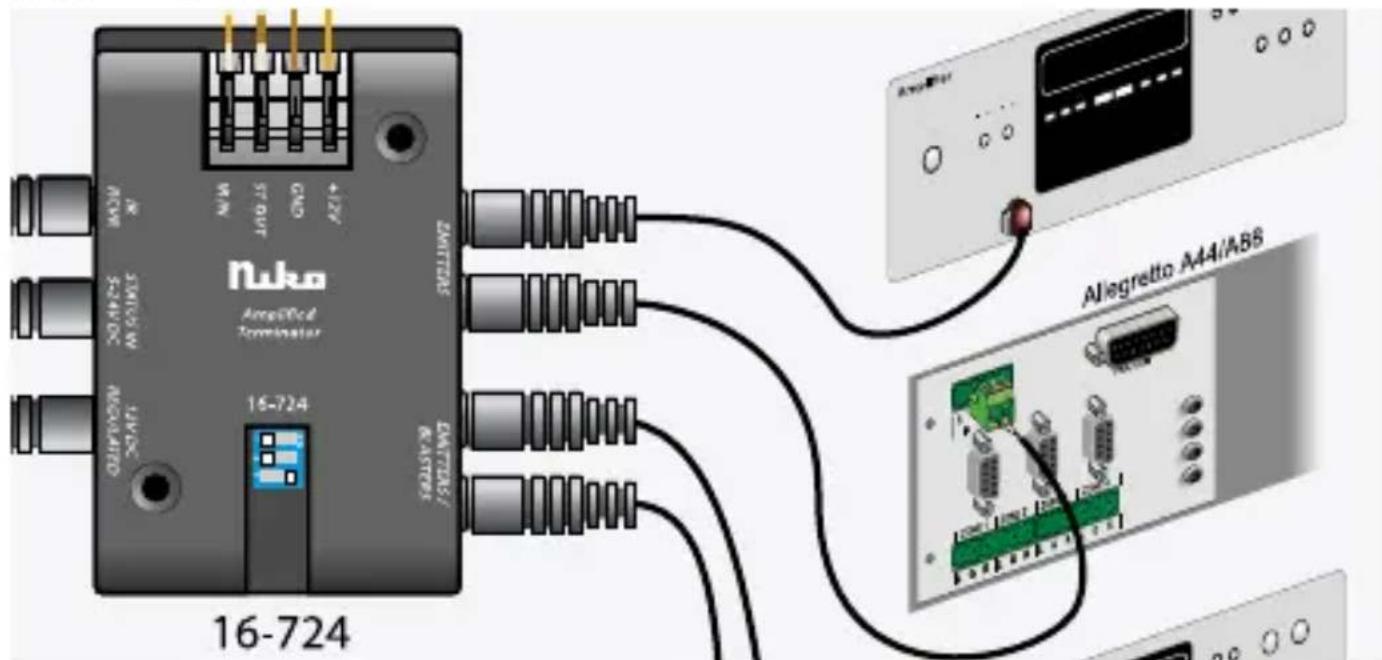 Niko 16727 - Commande du système de distribution audio Niko A44 ou A88 par IR - 1