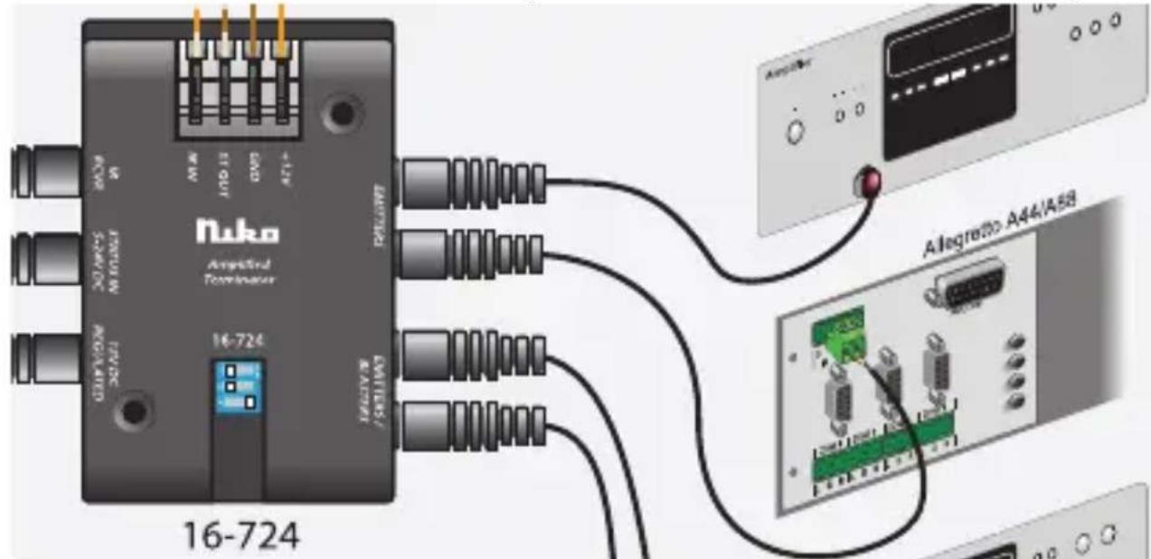 Niko 16732 - Control of the Niko audio distribution system A44 or A88 via IR - 1