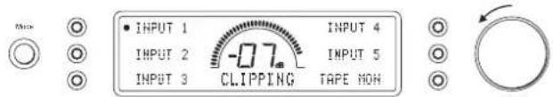 INPUT 1 INPUT 2 INPUT 3 -07. CLIPPING INPUT 4 INPUT 5 TAPE NON