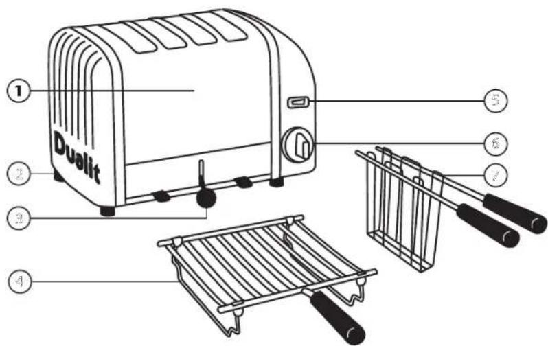 DUALIT 42242 - PARTS AND CONTROLS - 1