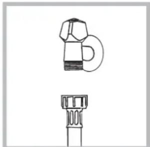 HOTPOINT ARTXF 149 (EU) - Connecting the water inlet hose - 1