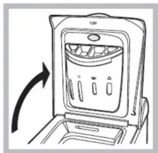 HOTPOINT ARTXF 149 (EU) - Comment ouvrir et fermer le tambour - 1