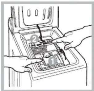 HOTPOINT ARTXF 149 (EU) - Comment ouvrir et fermer le tambour - 4