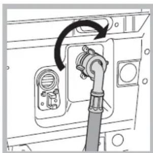 HOTPOINT ARTXF 149 (EU) - Connecting the water inlet hose - 2