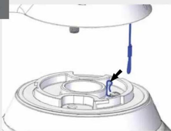 Moog Videolarm FDW7C12S3 - Trim incoming control &amp; power wires to 4^  - 5^ for either wall or pendent bracket - 1