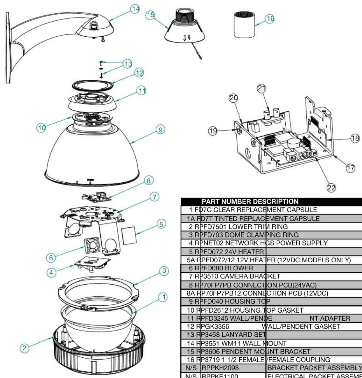 Moog Videolarm FDW7TS3 - FDW7CN-3 - 1