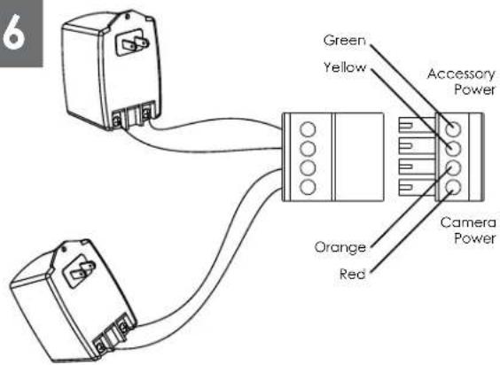 Moog Videolarm FDW7TS3 - Make the appropriate male and female connections. Indoor model does not include pre-run cables. - 1