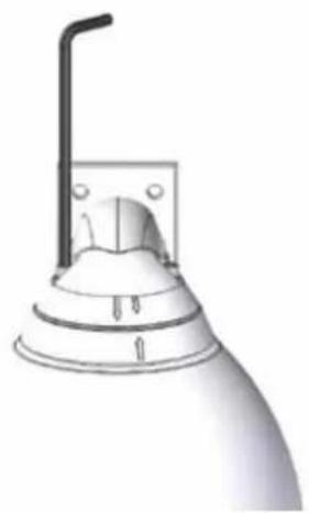 Moog Videolarm IFDP7CN3 - To lock turn clockwise - 1