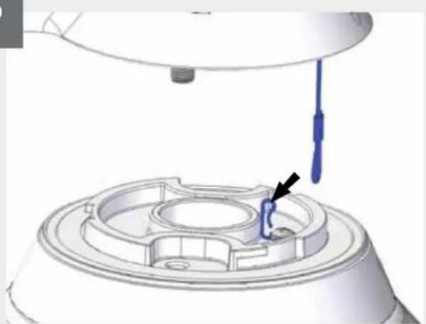 Moog Videolarm IFDP7TS3 - Trim incoming control and power wires to 4-5 for either wall or pendent bracket - 1