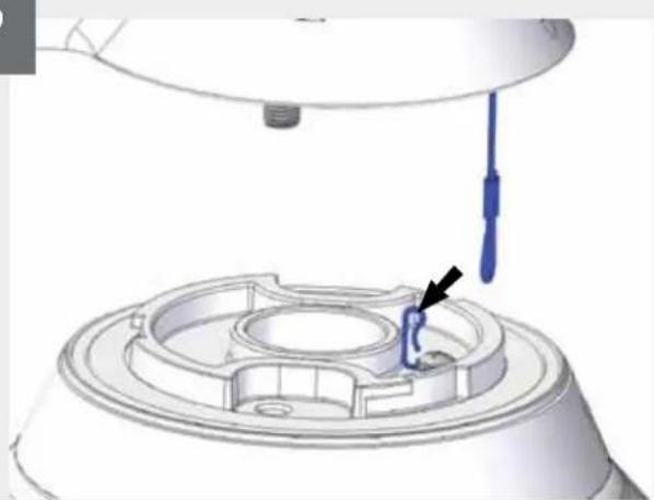 Moog Videolarm IFDW7CS3 - Trim incoming control and power wires to 4-5 for either wall or pendent bracket - 1