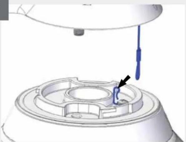 Moog Videolarm IFDW7TS3 - Trim incoming control and power wires to 4-5 for either wall or pendent bracket - 1