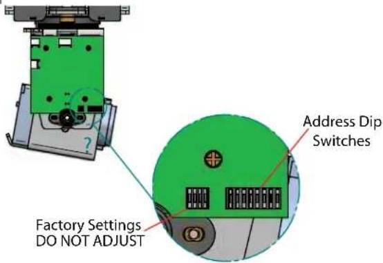 Moog Videolarm PFD7T12N3 - To set camera address locate PC board on the side of Pan/Tilt unit. (Analog) - 1