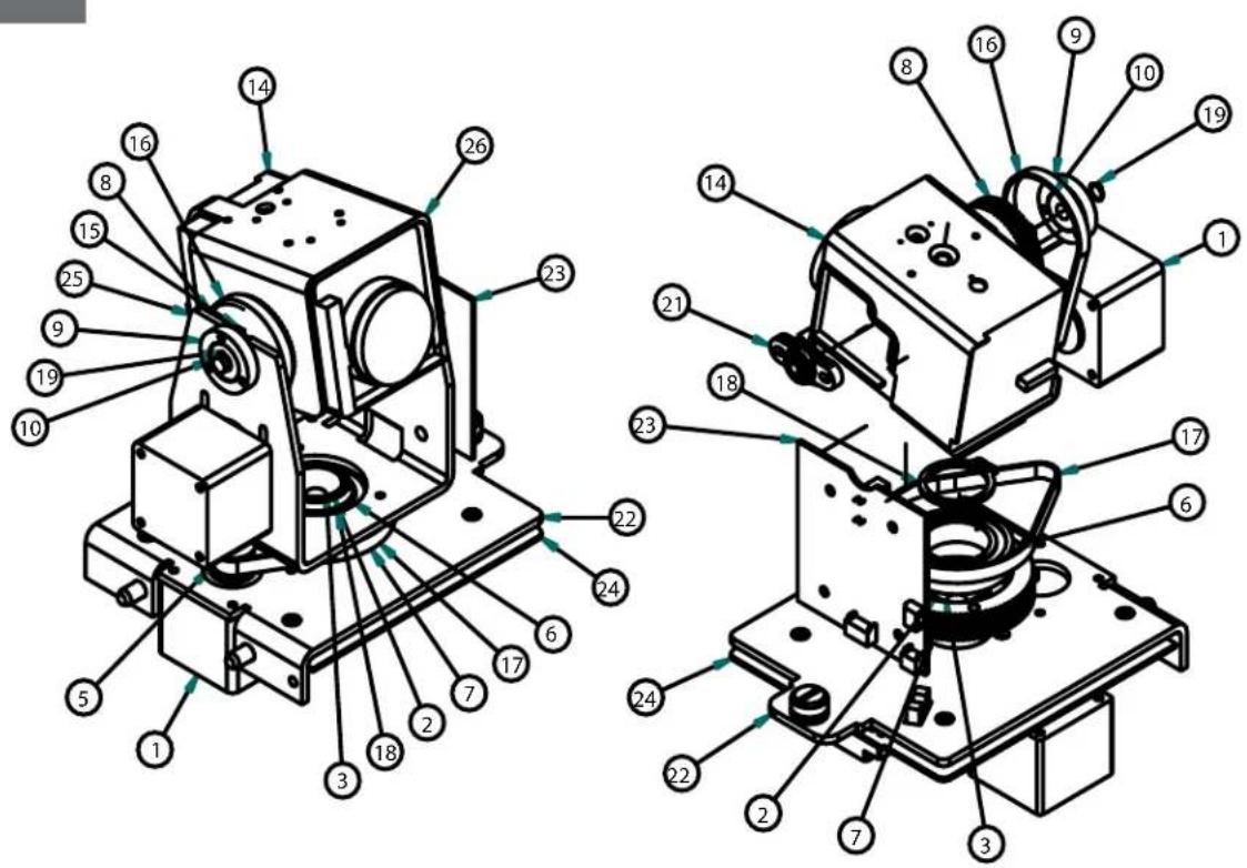 Moog Videolarm PFD7T12N3 - Replacement Parts List - 1