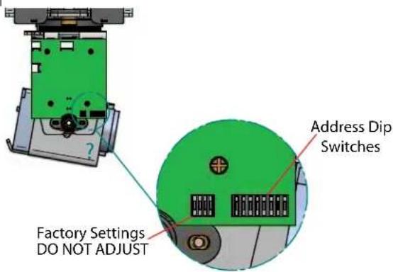 Moog Videolarm PFD7T12S3 - To set camera address locate PC board on the side of Pan/Tilt unit. (Analog) - 1