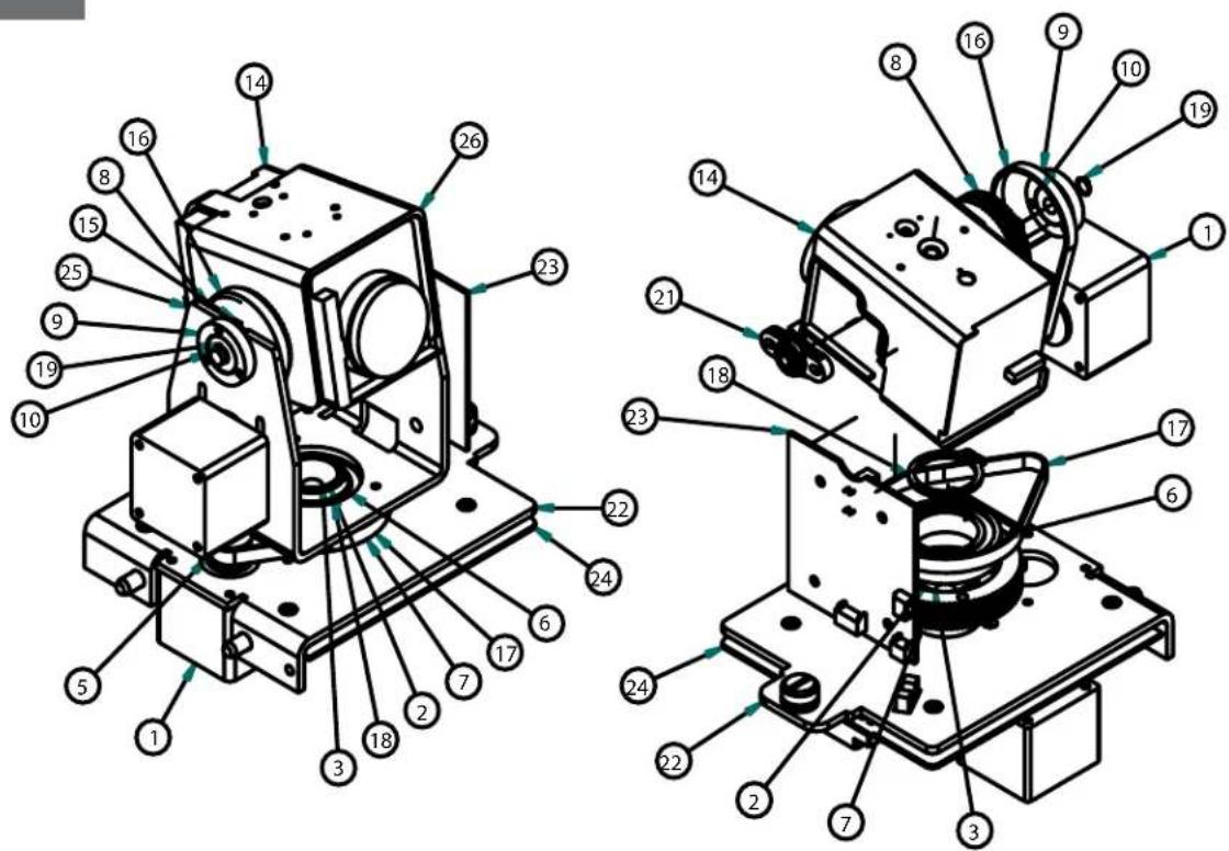 Moog Videolarm PFD7T12S3 - Replacement Parts List - 1