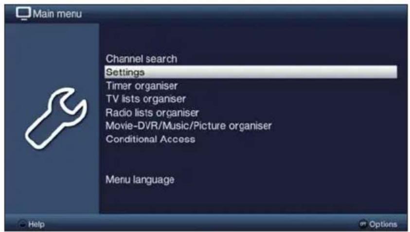 TECHNISAT TechniVision 22 HD - Calling up the main menu and navigating through the menus /functions - 2