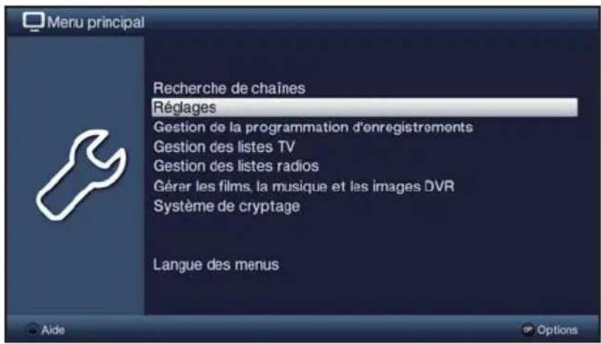 TECHNISAT TechniVision 22 HD - Consultation du menu principal et navigation dans les menus/ fonctions - 2