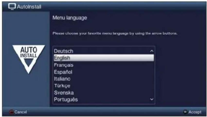TECHNISAT TechniVision 22 HD - Menu language - 1