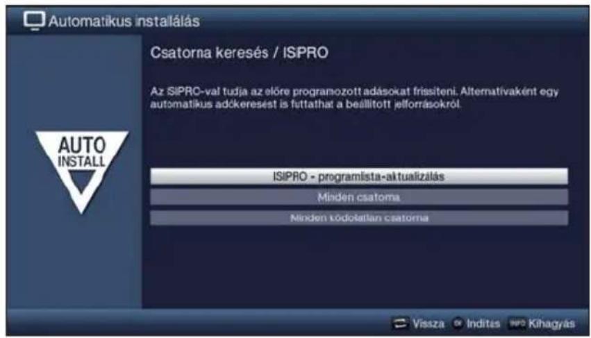 TECHNISAT TechniVision 22 HD - Csatorna keresés / ISIPRO (csak DVB-S) - 1
