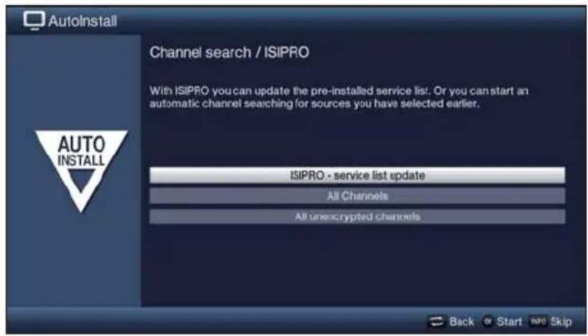 TECHNISAT TechniVision 22 HD - Channel search / ISIPRO - DVB-S only - 1