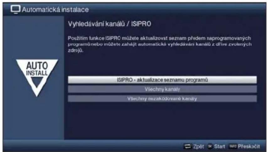 TECHNISAT TechniVision 22 HD - Vyhledávání kanalù / ISIPRO pouze DVB-S - 1