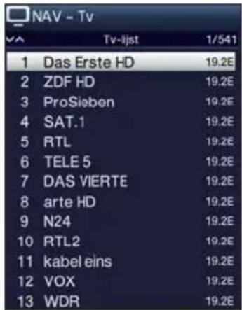 TECHNISAT TechniVision 22 HD - Met behulp van de programmaalist - 1
