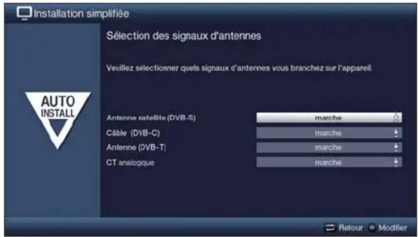 TECHNISAT TechniVision 22 HD - Sélection des signaux d'antennes - 1