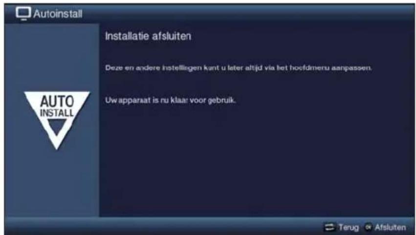 TECHNISAT TechniVision 22 HD - De installmentassistant afsluiten - 1