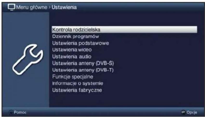 TECHNISAT TechniVision 22 HD - Wywołanie menu glówno i poruszanie są po menu / funkcjé - 3