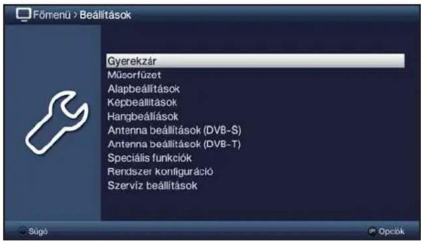 TECHNISAT TechniVision 22 HD - A fömenü megnyitása, és navigálás a menuk / funkciók között - 3