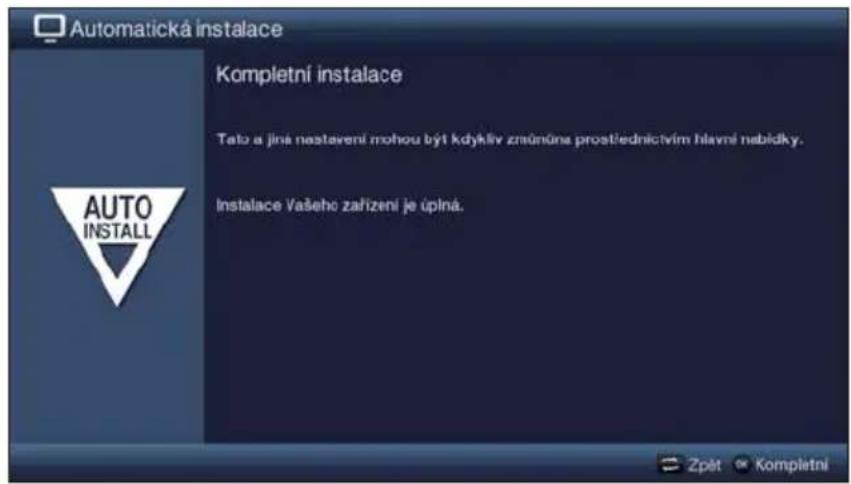 TECHNISAT TechniVision 22 HD - Ukončeni instalacniho průvodce - 1