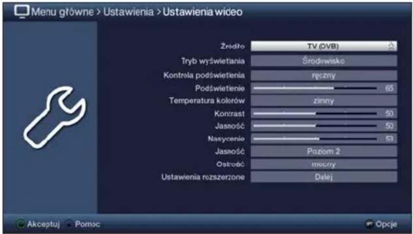 TECHNISAT TechniVision 22 HD - Wywołanie menu glówno i poruszanie są po menu / funkcjé - 5