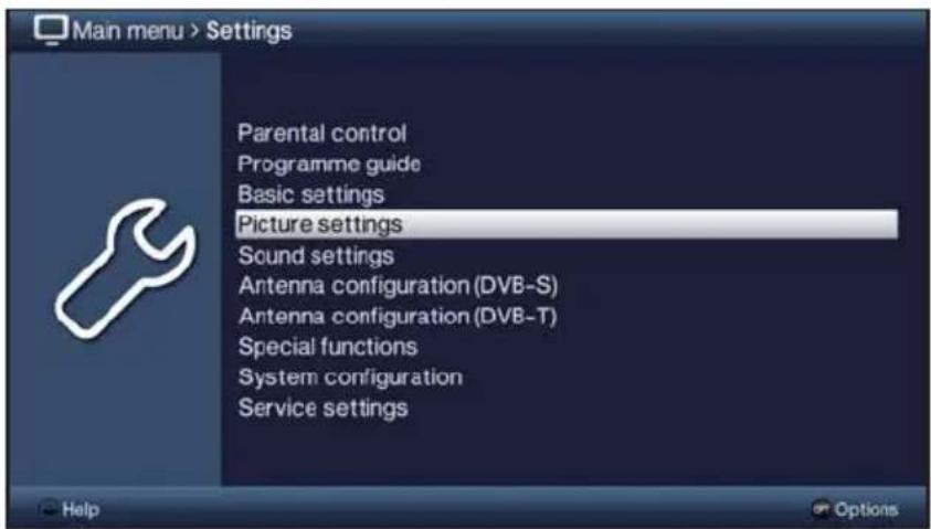 TECHNISAT TechniVision 22 HD - Calling up the main menu and navigating through the menus /functions - 4