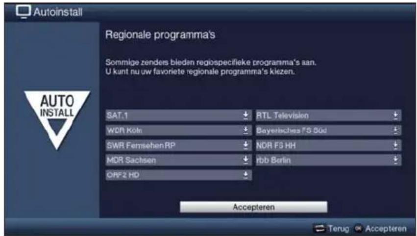 TECHNISAT TechniVision 22 HD - Regionaleprogramma's - 1