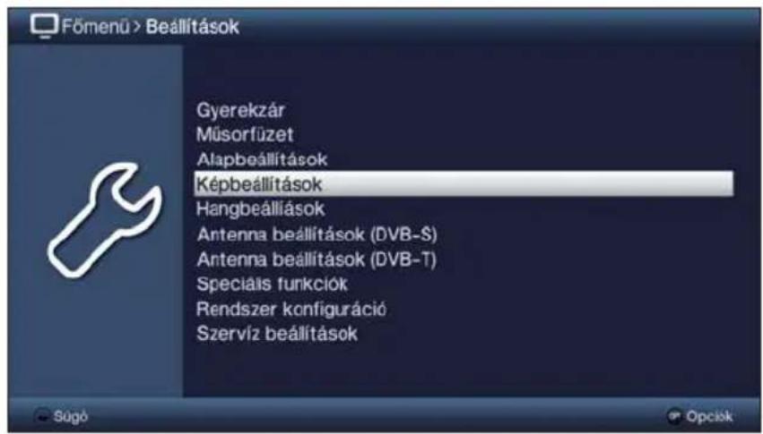 TECHNISAT TechniVision 22 HD - A fömenü megnyitása, és navigálás a menuk / funkciók között - 4