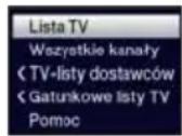 TECHNISAT TechniVision 22 HD - Wybór opcji - 1