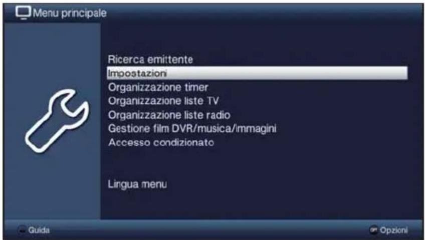 TECHNISAT TechniVision 22 HD - Accesso al menu principale e navigazione nei menu / nelle funzioni - 2