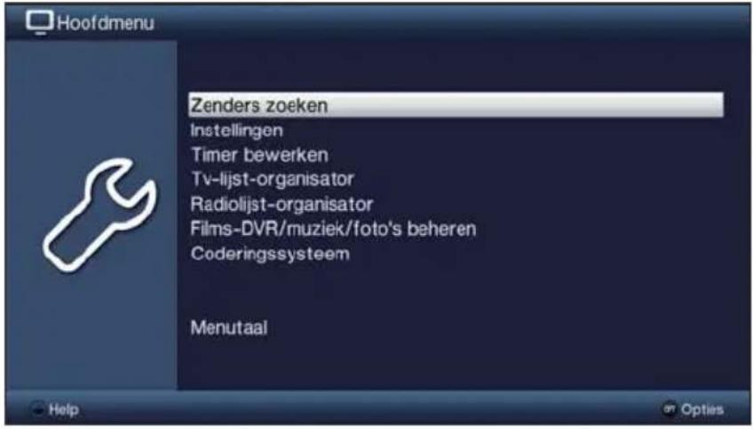 TECHNISAT TechniVision 22 HD - Het hoofdmenu opvragen en door de menu's / functies bladeren - 1