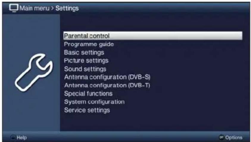 TECHNISAT TechniVision 22 HD - Calling up the main menu and navigating through the menus /functions - 3