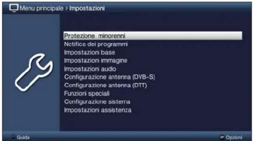 TECHNISAT TechniVision 22 HD - Accesso al menu principale e navigazione nei menu / nelle funzioni - 3