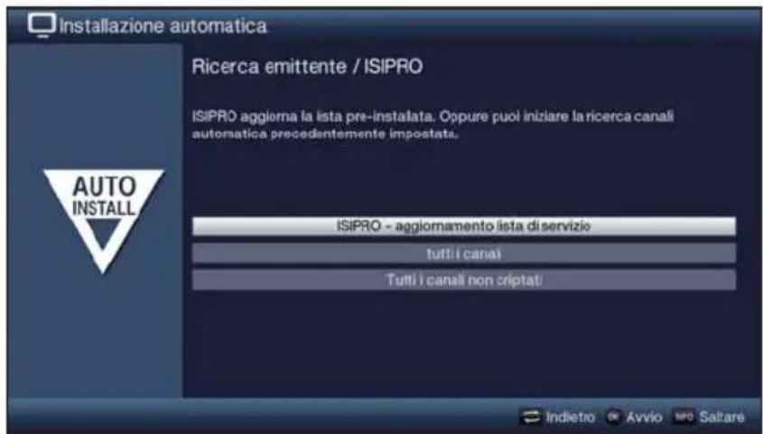 TECHNISAT TechniVision 22 HD - Ricerca emittente / ISIPRO solo DVB-S - 1